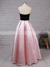 Ball Gown Strapless Satin Asymmetrical Pockets Prom Dresses #Favs020105911