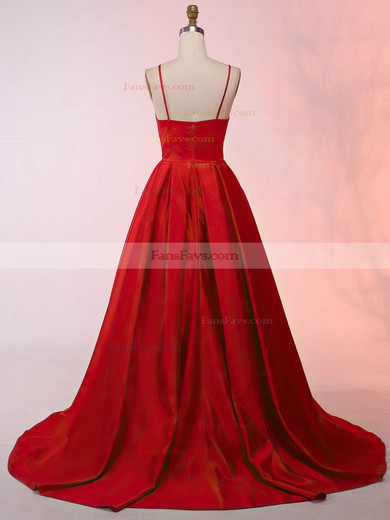 Ball Gown Scoop Neck Satin Asymmetrical Prom Dresses #Favs020105912