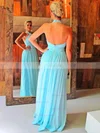 A-line Halter Chiffon Floor-length Ruffles Prom Dresses #Favs020102063