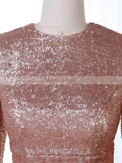 Trumpet/Mermaid Scoop Neck Sequined Sweep Train Prom Dresses #Favs020106201
