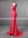 Trumpet/Mermaid Halter Jersey Floor-length Prom Dresses #Favs020106221