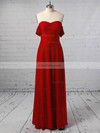 Sheath/Column Off-the-shoulder Jersey Floor-length Split Front Prom Dresses #Favs020106241