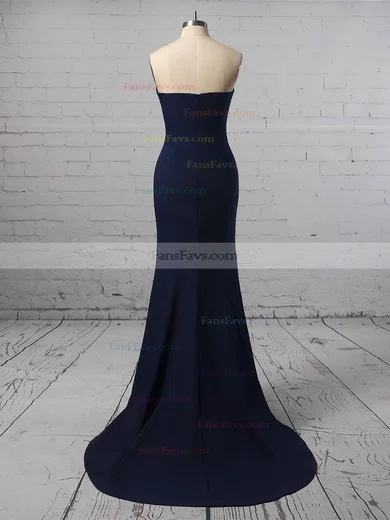 Trumpet/Mermaid Strapless Jersey Floor-length Prom Dresses #Favs020106274