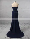 Trumpet/Mermaid Strapless Jersey Floor-length Prom Dresses #Favs020106274