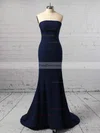Trumpet/Mermaid Strapless Jersey Floor-length Prom Dresses #Favs020106274