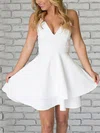 A-line V-neck Chiffon Short/Mini Lace Prom Dresses #Favs020106280