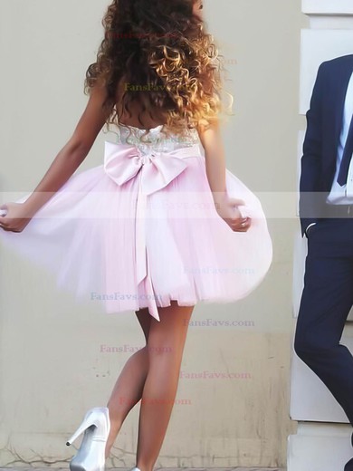 Princess Sweetheart Tulle Short/Mini Beading Prom Dresses #Favs020106317
