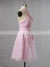 A-line Halter Tulle Short/Mini Beading Prom Dresses #Favs020106322