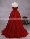 Ball Gown V-neck Organza Velvet Floor-length Prom Dresses #Favs020102419
