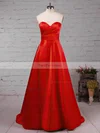 Princess High Neck Satin Sweep Train Beading Prom Dresses #Favs020105066