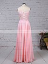 A-line Sweetheart Chiffon Floor-length Appliques Lace Prom Dresses #Favs020105072