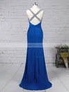 Sheath/Column V-neck Jersey Sweep Train Beading Prom Dresses #Favs020105844