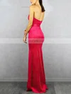 Trumpet/Mermaid Strapless Satin Floor-length Split Front Prom Dresses #Favs020106456