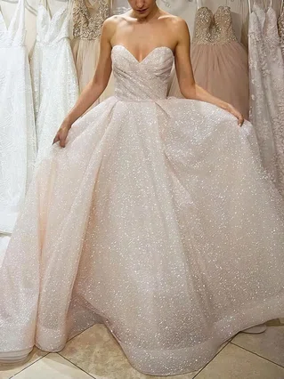 Princess Sweetheart Glitter Court Train Prom Dresses #Favs020106540 Princess Sweetheart Glitter Court Train Prom Dresses #Favs020106540