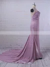 Trumpet/Mermaid Cowl Neck Shimmer Crepe Sweep Train Prom Dresses #Favs020106557