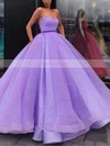 Ball Gown V-neck Organza Floor-length Sashes / Ribbons Prom Dresses #Favs020106884