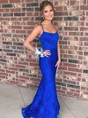 Trumpet/Mermaid Square Neckline Lace Sweep Train Beading Prom Dresses #Favs020106683