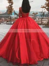 Ball Gown V-neck Organza Floor-length Prom Dresses #Favs020106939