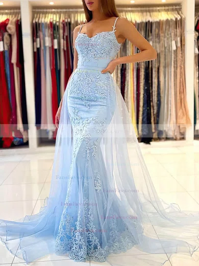 Trumpet/Mermaid Sweetheart Tulle Detachable Beading Prom Dresses #Favs020106973