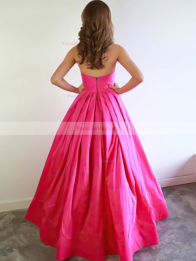 Ball Gown Sweetheart Satin Floor-length Bow Prom Dresses #Favs020107030