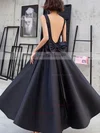 Ball Gown Square Neckline Satin Ankle-length Bow Prom Dresses #Favs020107191