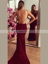 Trumpet/Mermaid V-neck Jersey Court Train Prom Dresses #Favs020103672