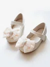 Kids' Closed Toe PVC Bowknot Flat Heel Girl Shoes #Favs03031485
