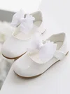Kids' Closed Toe PVC Bowknot Flat Heel Girl Shoes #Favs03031487