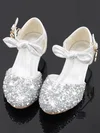 Kids' Closed Toe PVC Buckle Low Heel Girl Shoes #Favs03031499