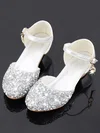 Kids' Closed Toe PVC Buckle Low Heel Girl Shoes #Favs03031503