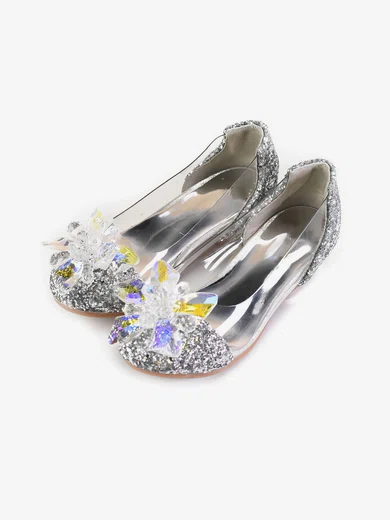 Kids' Pumps PVC Rhinestone Low Heel Girl Shoes #Favs03031516