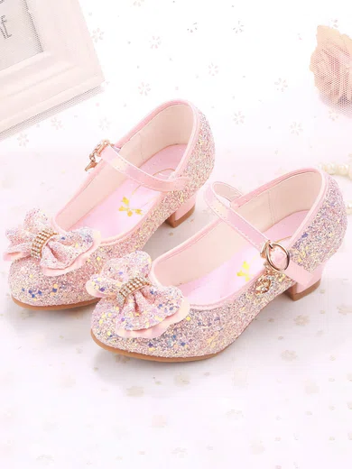 Kids' Heels PVC Buckle Low Heel Girl Shoes #Favs03031522