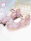 Kids' Flats Sparkling Glitter Buckle Flat Heel Girl Shoes #Favs03031531