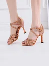Women's Sandals Satin Crystal Stiletto Heel Dance Shoes #Favs03031075