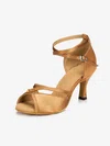 Women's Sandals Satin Buckle Kitten Heel Dance Shoes #Favs03031096