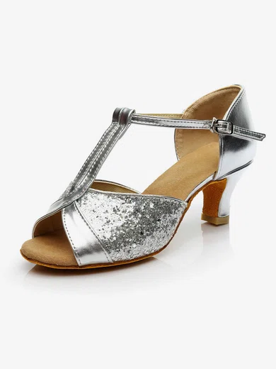 Women's Sandals Sparkling Glitter Buckle Stiletto Heel Dance Shoes #Favs03031102