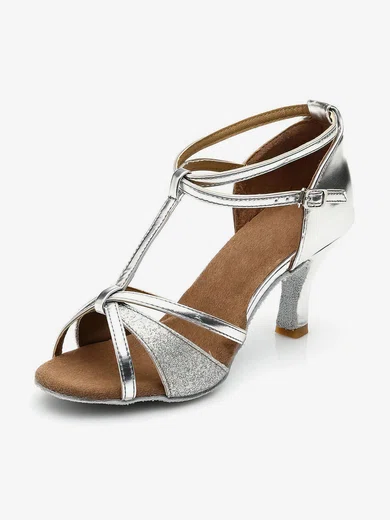 Women's Sandals PVC Sparkling Glitter Stiletto Heel Dance Shoes #Favs03031121