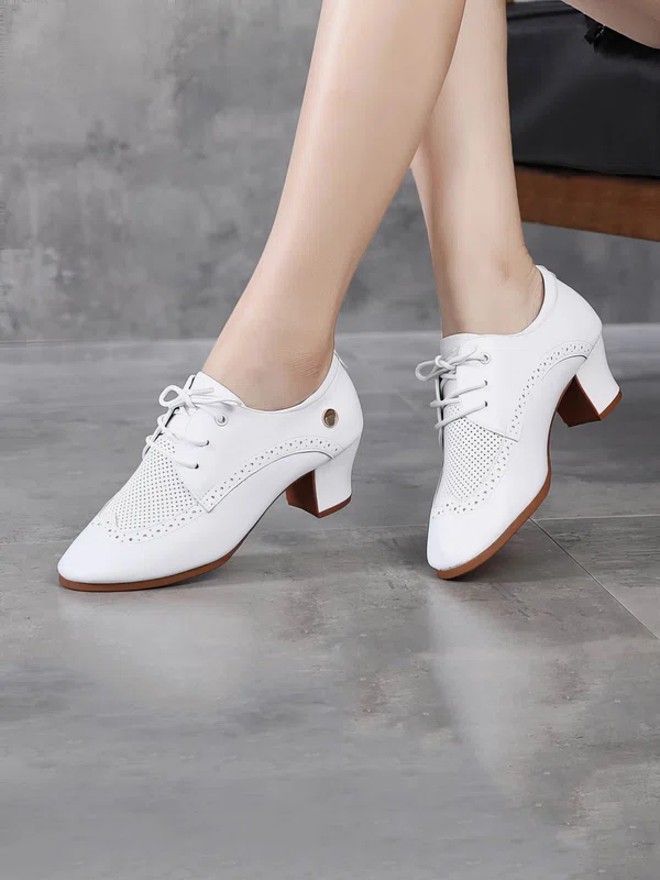 Women's Flats Real Leather Flat Heel Dance Shoes #Favs03031222
