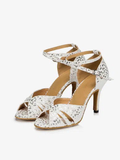 Women's Sandals PVC Buckle Kitten Heel Dance Shoes #Favs03031288