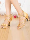 Women's Sandals Satin Buckle Kitten Heel Dance Shoes #Favs03031295