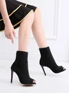 Women's Peep Toe Cloth Stiletto Heel Dance Shoes #Favs03031311