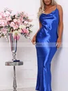 Trumpet/Mermaid Cowl Neck Silk-like Satin Ankle-length Prom Dresses #Favs020107581