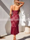 Trumpet/Mermaid Sweetheart Lace Asymmetrical Prom Dresses #Favs020106604