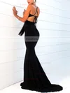 Trumpet/Mermaid V-neck Jersey Sweep Train Prom Dresses #Favs020107813