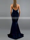 Trumpet/Mermaid Halter Jersey Sweep Train Bow Prom Dresses #Favs020107868
