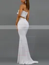 Trumpet/Mermaid Strapless Silk-like Satin Sweep Train Bow Prom Dresses #Favs020107914