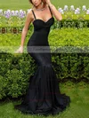 Trumpet/Mermaid Sweetheart Silk-like Satin Floor-length Appliques Lace Prom Dresses #Favs020103550