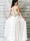 A-line V-neck Chiffon Floor-length Ruffles Prom Dresses #Favs020105273