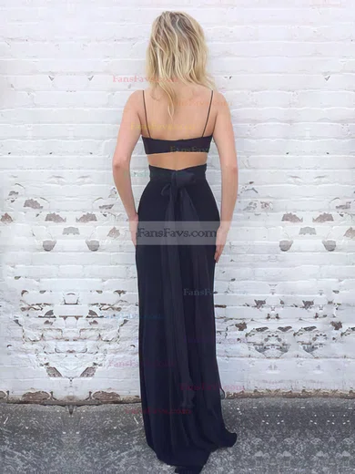 Sheath/Column Sweetheart Jersey Floor-length Ruffles Prom Dresses #Favs020105355