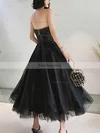 A-line Strapless Tulle Ankle-length Homecoming Dresses #Favs020110273